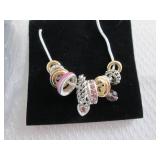 2 June Birthstone Charm Necklaces...