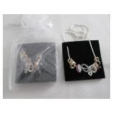 2 June Birthstone Charm Necklaces...