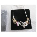 2 June Birthstone Charm Necklaces...