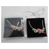 2 July Birthstone Charm Necklaces...