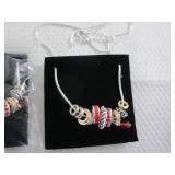 2 July Birthstone Charm Necklaces...