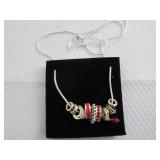 2 July Birthstone Charm Necklaces...