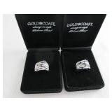 2 Gold Coast Size 9 Cocktail Rings...