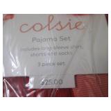 6 Sets Ladies XS 3pc Pajama Sets...
