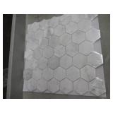 2 Cases MSI Carrara White 2 in. Hex...