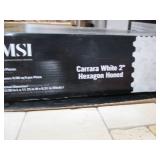 2 Cases MSI Carrara White 2 in. Hex...