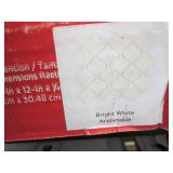 1 Case Bright White Arabesque 4 in....