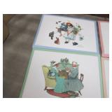12 Norman Rockwell Placemats...