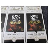 6- 3.5 oz Lindt 85% Cocoa Dark Choc...