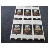 6- 3.5 oz Lindt 85% Cocoa Dark Choc...