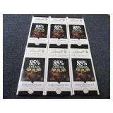 6- 3.5 oz Lindt 85% Cocoa Dark Choc...