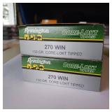 REMINGTON CORE LOKT TIPPED 270 WIN 130 gr ** lot of 2 boxes