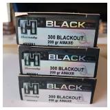 HORNADY 300 BLACKOUT 208 gr AMAX ** LOT OF 3 BOXES