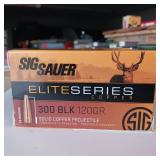 SIG SAUR ELITE SERIES COPPER ** 300 BLACK 120 gr ** 5 BOXES!