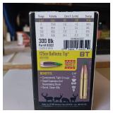 NOSLER BALLISTIC TIP AMMUNITION ** 300 BLACK ** 125 gr ** 4 BOXES IN THIS LOT