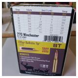 NOSLER BALLISTIC TIP AMMUNITION ** 270 WIN ** 130 gr ** 2 BOXES IN THIS LOT