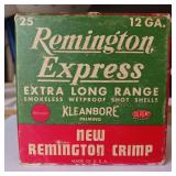 VINTAGE REMINGTON EXPRESS EXTRA LONG RANGE BOX AND SHELLS