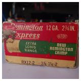 VINTAGE REMINGTON EXPRESS EXTRA LONG RANGE BOX AND SHELLS