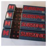 HORNADY SUBSONIC 300 BLACK 190 gr SUB-X ** LOT HAS 4 BOXES