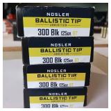 NOSLER BALLISTIC TIP 300 BLACK ** 125 gr BT ** LOT OF 4 BOXES