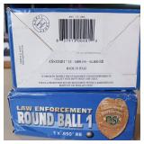 LAW ENFORCEMENT ROUND BALL 1 ** 10 PLASTIC SHOTSHELLS ** 1X.650"
