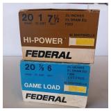 2 BOXES FEDERAL AMMO ** HI POWER AN GAME LOAD