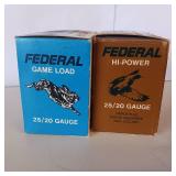 2 BOXES FEDERAL AMMO ** HI POWER AN GAME LOAD