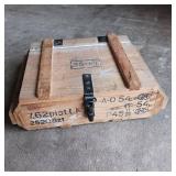 VINTAGE WOODEN AMMO BOX