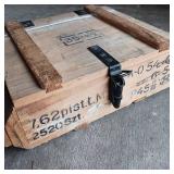 VINTAGE WOODEN AMMO BOX