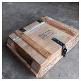 VINTAGE WOODEN AMMO BOX