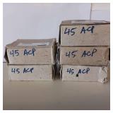 45 ACP ** 5 box lot
