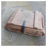 VINTAGE WOODEN AMMO BOX