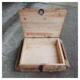 VINTAGE WOODEN AMMO BOX