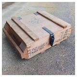 VINTAGE WOODEN AMMO BOX