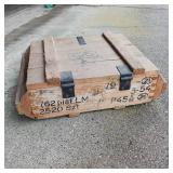 VINTAGE WOODEN AMMO BOX