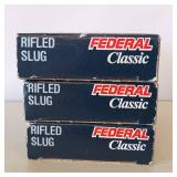 FEDERAL CLASSIC RIFLED SLUG ** 3 BOX LOT