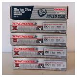 WINCHESTER SUPER X 20 GAUGE RIFLED SLUG HOLLOW POINT ** 5 BOX LOT