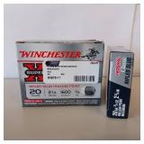 WINCHESTER SUPER X 20 GAUGE RIFLED SLUG HOLLOW POINT ** 5 BOX LOT