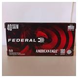 FEDERAL S&W 40  180 grain - 2 boxes