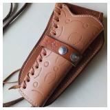Hand crafted by Wayne West Authentic Leather Holster