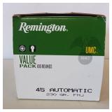 REMINGTON 100 ROUNDS ** 45 automatic ** 230 gr