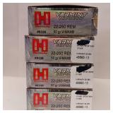 HORNADY VARMINT EXPRESS ** 22-250-REM **  LOT of 4  boxes
