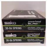 SAKO ** 30.06 SPRING ** Powerhead Blad ** 170 gr Lot of 2 boxes