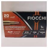 FIOCCHI  270 WINCHESTER HYPERFORMANCE ** 130 GR.  LOT OF 2 BOXES