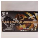 FEDERAL PREMIUM 270 WIN 136 gr ** lot of 2 boxes