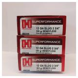 12 GAUGE SLUG ** 2 3/4" ** SLUG FOR RIFLED BARREL ** 300 gr MONOFLEX ** LOT OF 3 BOXES