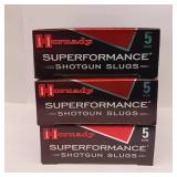 12 GAUGE SLUG ** 2 3/4" ** SLUG FOR RIFLED BARREL ** 300 gr MONOFLEX ** LOT OF 3 BOXES