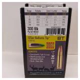 NOSLER BALLISTIC TIP ** 300 Blk 125 gr ** BT AMMUNITION ** lot of 3 boxes