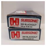 HORNADY SUBSONIC ** 300 blackout ** 190 gr ** LOT of 2 boxes