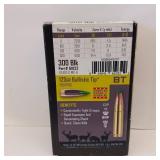 NOSLER BALLISTIC TIP ** 300 BLACK 125 gr BT ** lot of 2 boxes